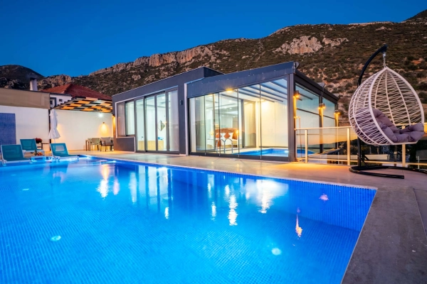 Kalkan kiralik villa bahar uno 39 7837